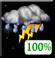 Tormentas el�ctricas fuertes