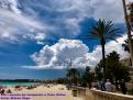 Sol i nuvols de tempesta a Cala Millor