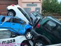 Cotxes amontonants a Sant Llorenç