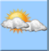 mostly cloudy -  rain; Towering cumulus clouds observed